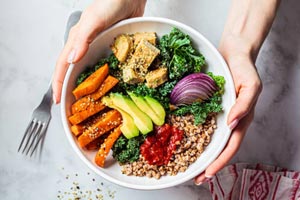 Bowl of Grains for Lunch